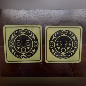 "Salish Song of Fish Vision” Coasters Set of 2
